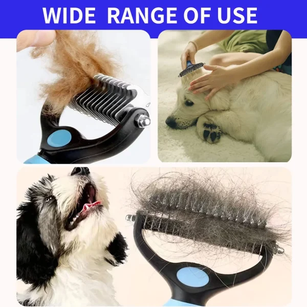 Brosse professionnelle pour démêlage des animaux de compagnie, épilateur de poils de chien, coupe-noeud en fourrure pour chiot et chat, peigne, fournitures de toilettage pour chiens