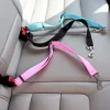 Ceinture de sécurité réglable pour animaux de compagnie, chat, chien, siège pour animaux de compagnie, véhicule, harnais pour chien, Clip en plomb, levier de sécurité, Traction, colliers pour chiens, Accessoires pour chiens