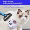 Brosse professionnelle pour démêlage des animaux de compagnie, épilateur de poils de chien, coupe-noeud en fourrure pour chiot et chat, peigne, fournitures de toilettage pour chiens