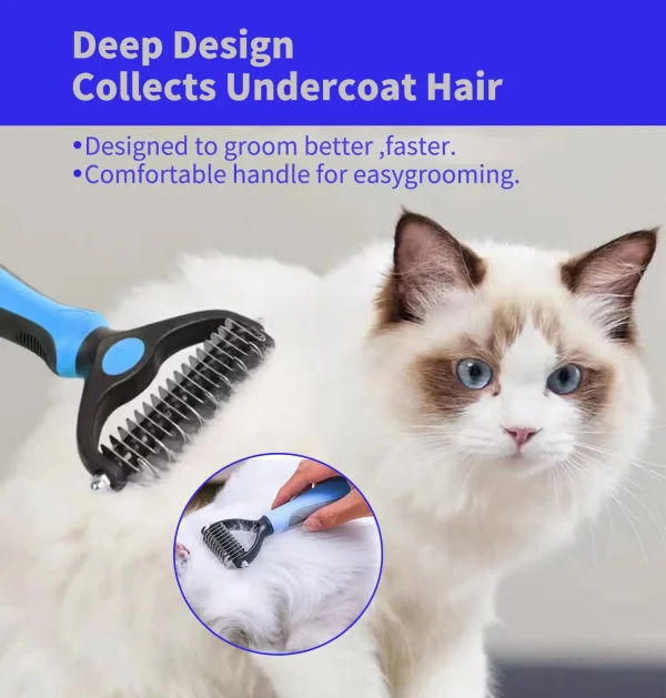 Brosse professionnelle pour démêlage des animaux de compagnie, épilateur de poils de chien, coupe-noeud en fourrure pour chiot et chat, peigne, fournitures de toilettage pour chiens