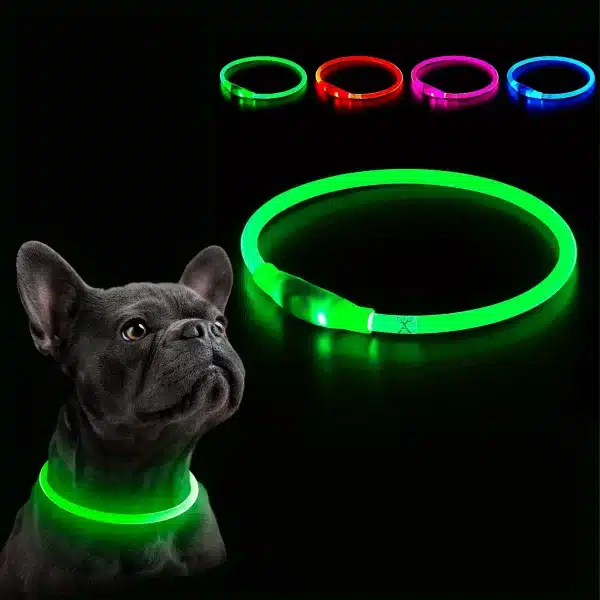 kf-Se62b3056ce7d4e278fa63c63223756e32 Collier lumineux LED pour chien de compagnie, Anti-perte, Rechargeable par USB